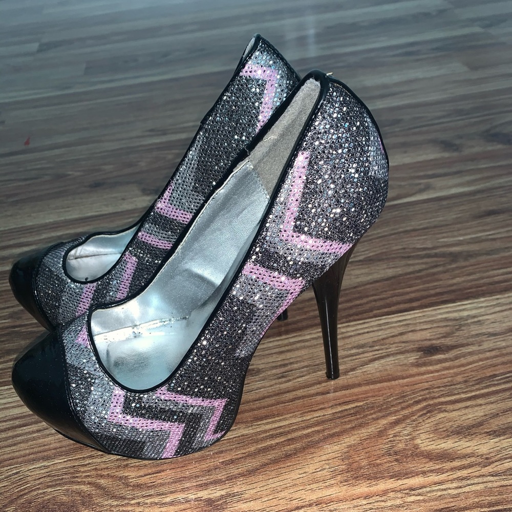 Glittery heels